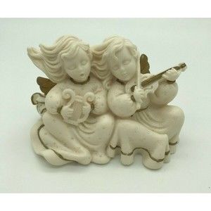 1997 WINDSONG‎ ANGELS - ♫ Playing Music ♫ ♪ - Christmas Figurine Roman Inc 83653